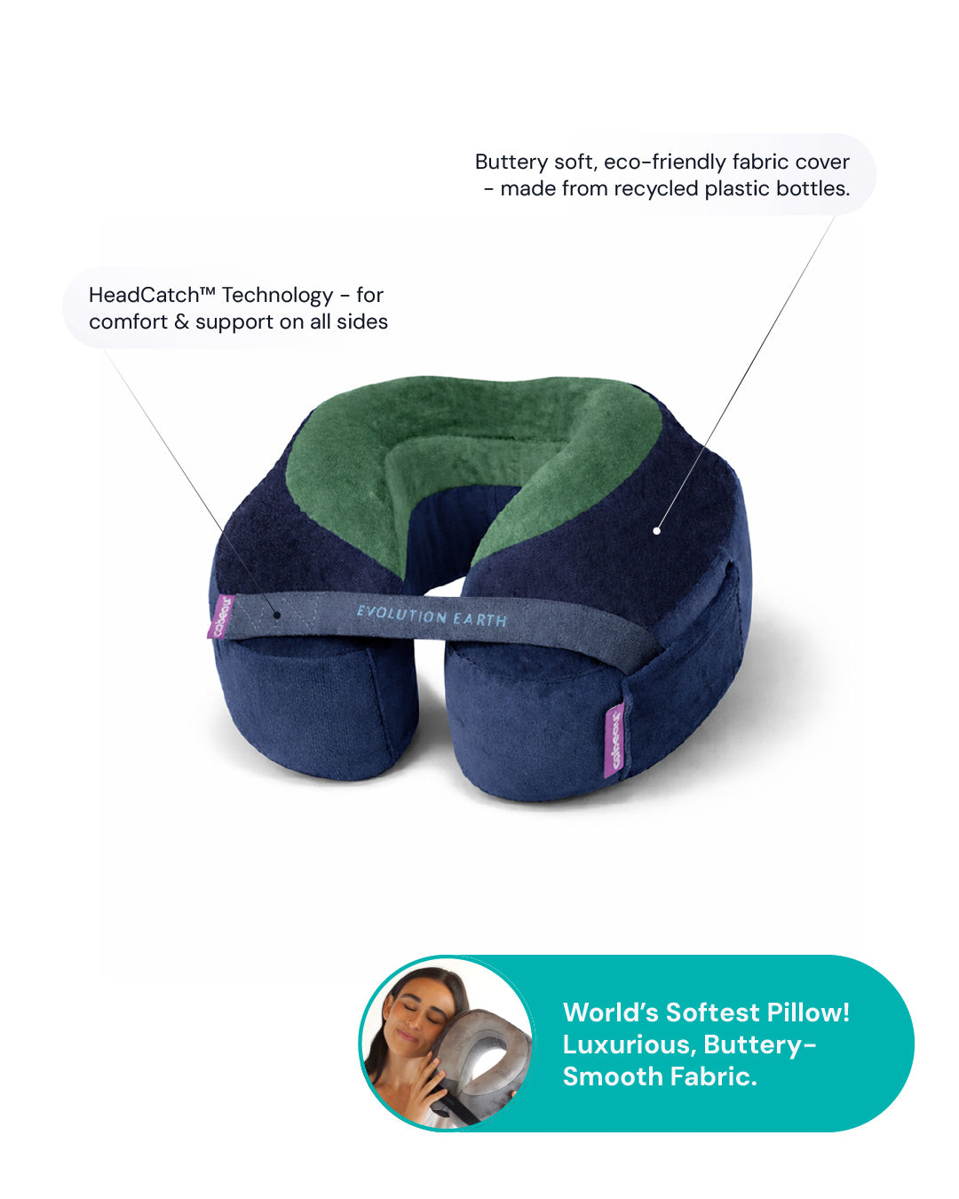 Evolution Earth Neck Pillow