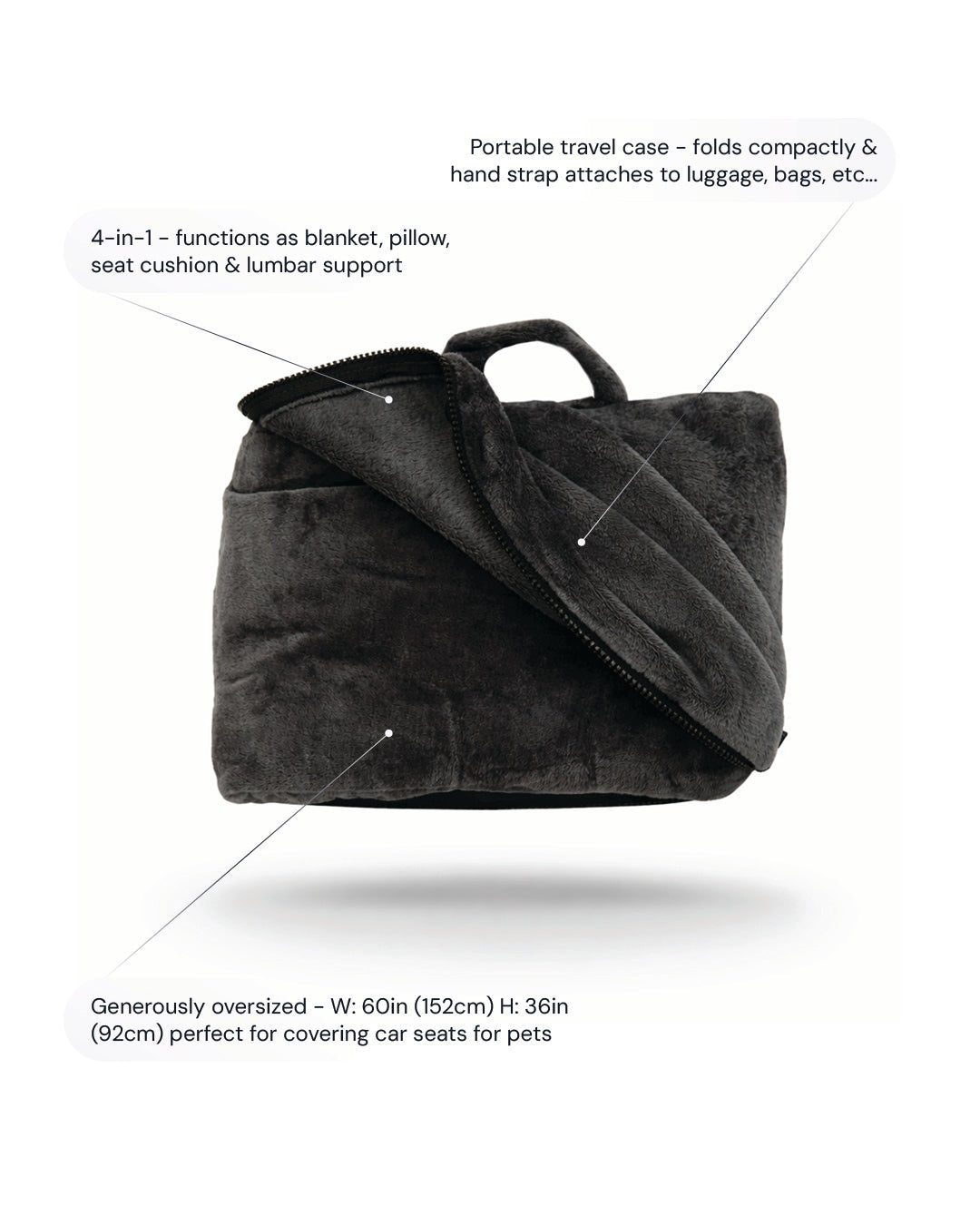 Fold 'n Go™️ Blanket - On The Go foldable travel blanket - Cabeau